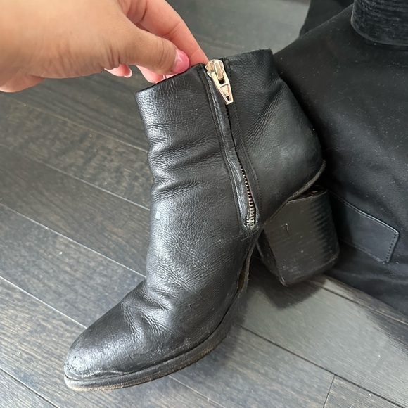 Alexander Wang Gabi Booties Rose Gold Size 7 - Picture 6 of 9